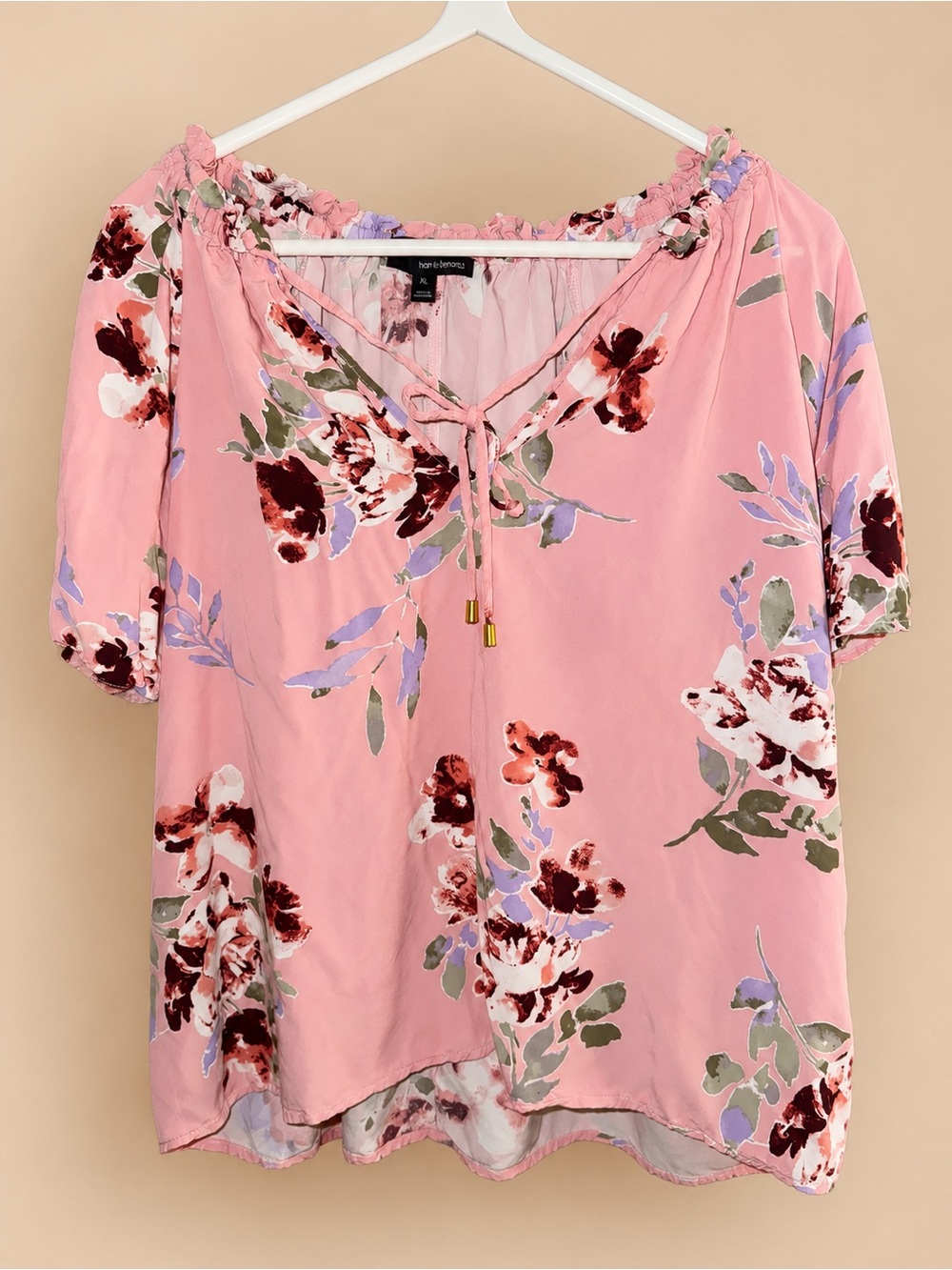 Lush Pink Floral Women's Top